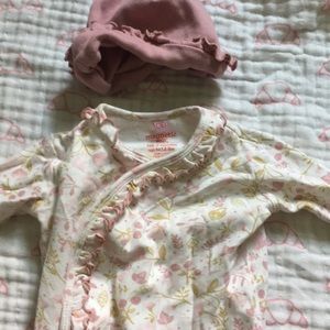 Organic Cotton Gown and Hat